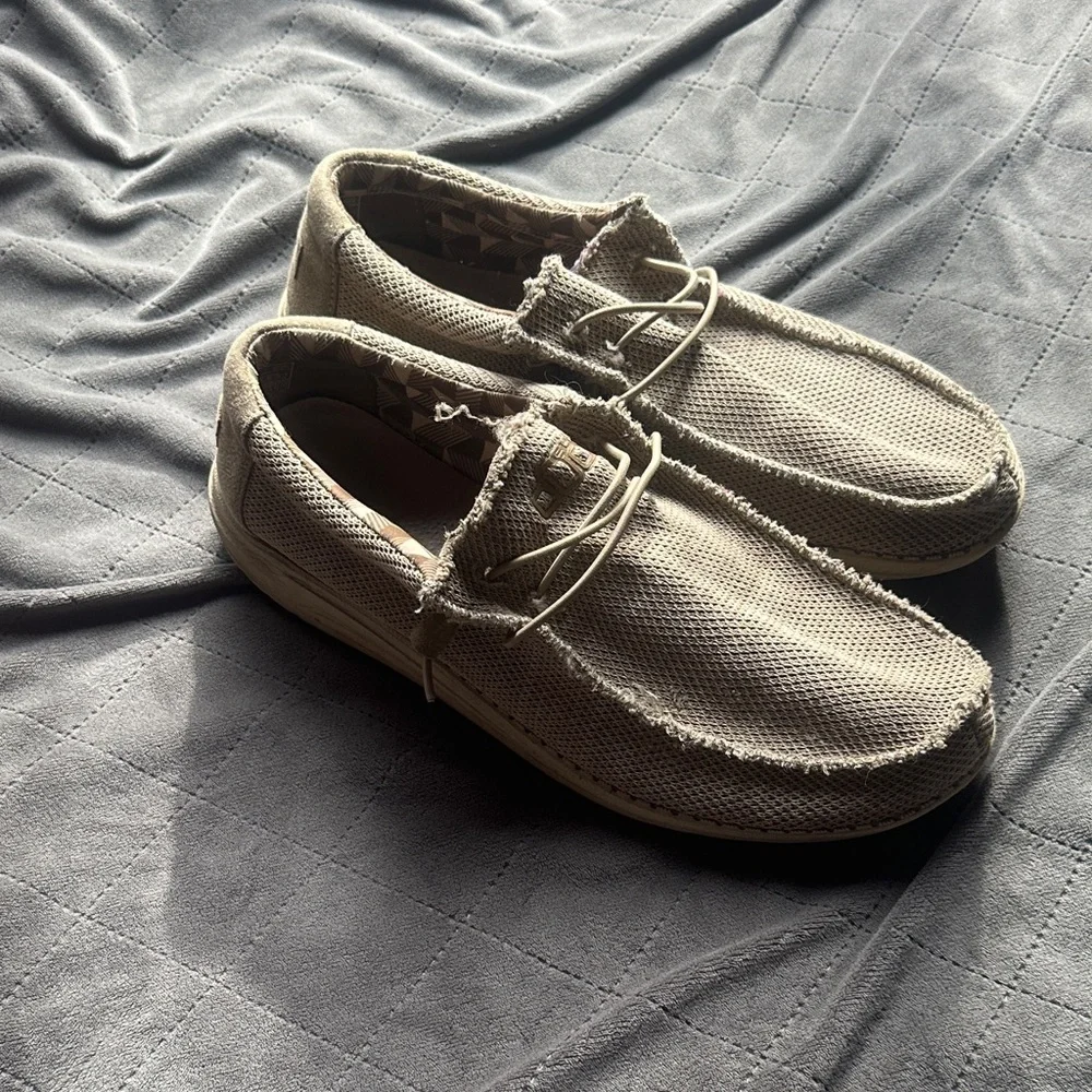 Hey Dude Beige Loafers for Men - Picture 1 of 6